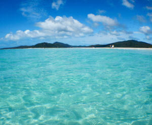 Whitehaven Beach from the water